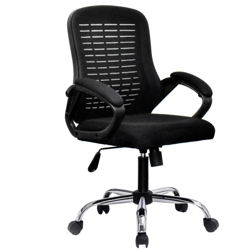 909 - B Black Frame Black Mesh Office Chair - كرسي مكتب