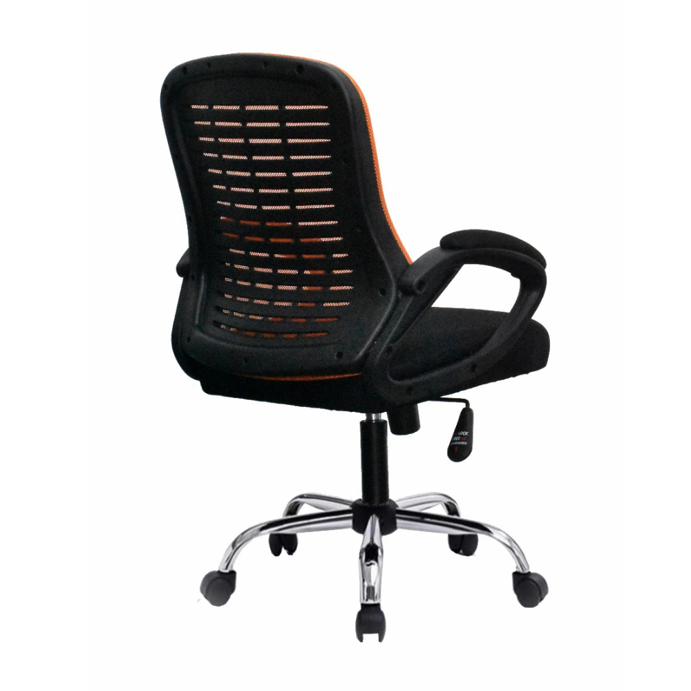 909 - B Black Frame orange Mesh Office Chair - كرسي مكتب