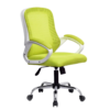 909 - B White Frame Light Green Mesh Chair - كرسي مكتب