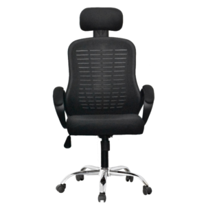 909 - A Black Frame Black Mesh Office Chair - كرسي مكتب