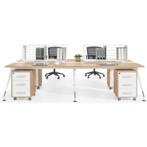 Fashionable quad extra storage workstation series side - خلية عمل رباعية